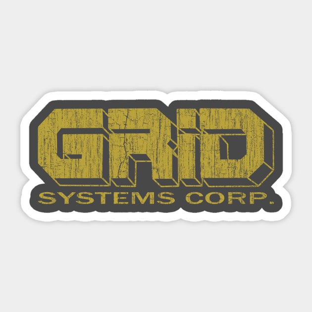 Grid Systems Corp. 1979 Sticker by vender